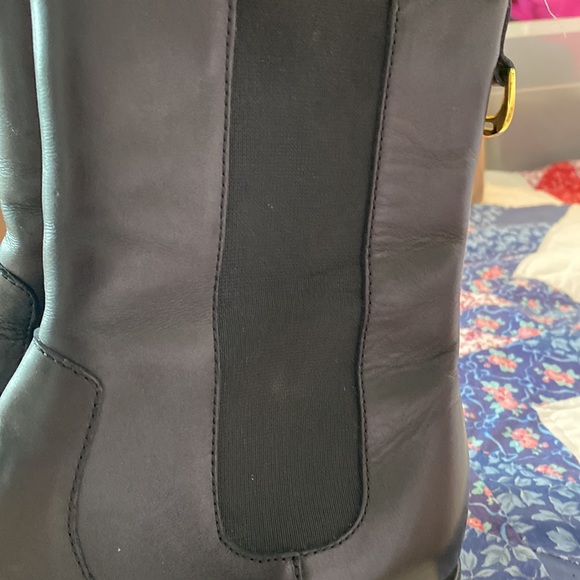 LAUREN RALPH LAUREN BLACK BOOTS SIZE 8.5B WITH 1 3/4” OF ELASTIC ON EACH SIDE VG - Picture 11 of 11